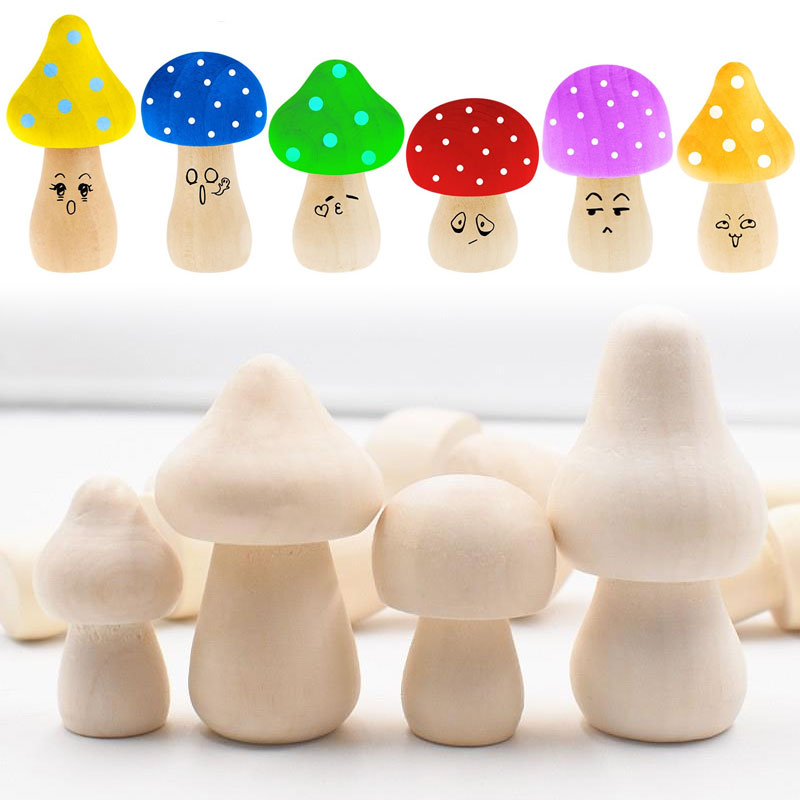 Diy Automation Projects - 5PCS MINI ไม้เห็ดธรรมชาติตุ๊กตาเห็ดสําหรับ DIY โครงการศิลปะหัตถกรรมสีสีหน้าแรกเครื่องประดับ
