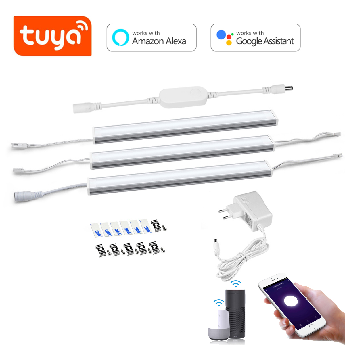 Smart Home Automation Diy - ชุดไฟ LED อลูมิเนียมแบบแท่ง Smart Tuya Wifi
