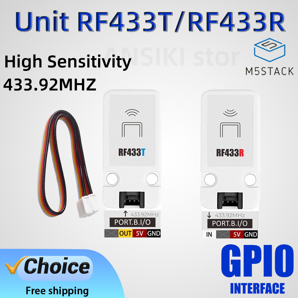 Diy Home Automation System - ชุดระบบ IoT M5Stack Unit RF433T/RF433R เหมาะสำหรับบ้านอัจฉริยะและระบบอัตโนมัติทางอุตสาหกรรม