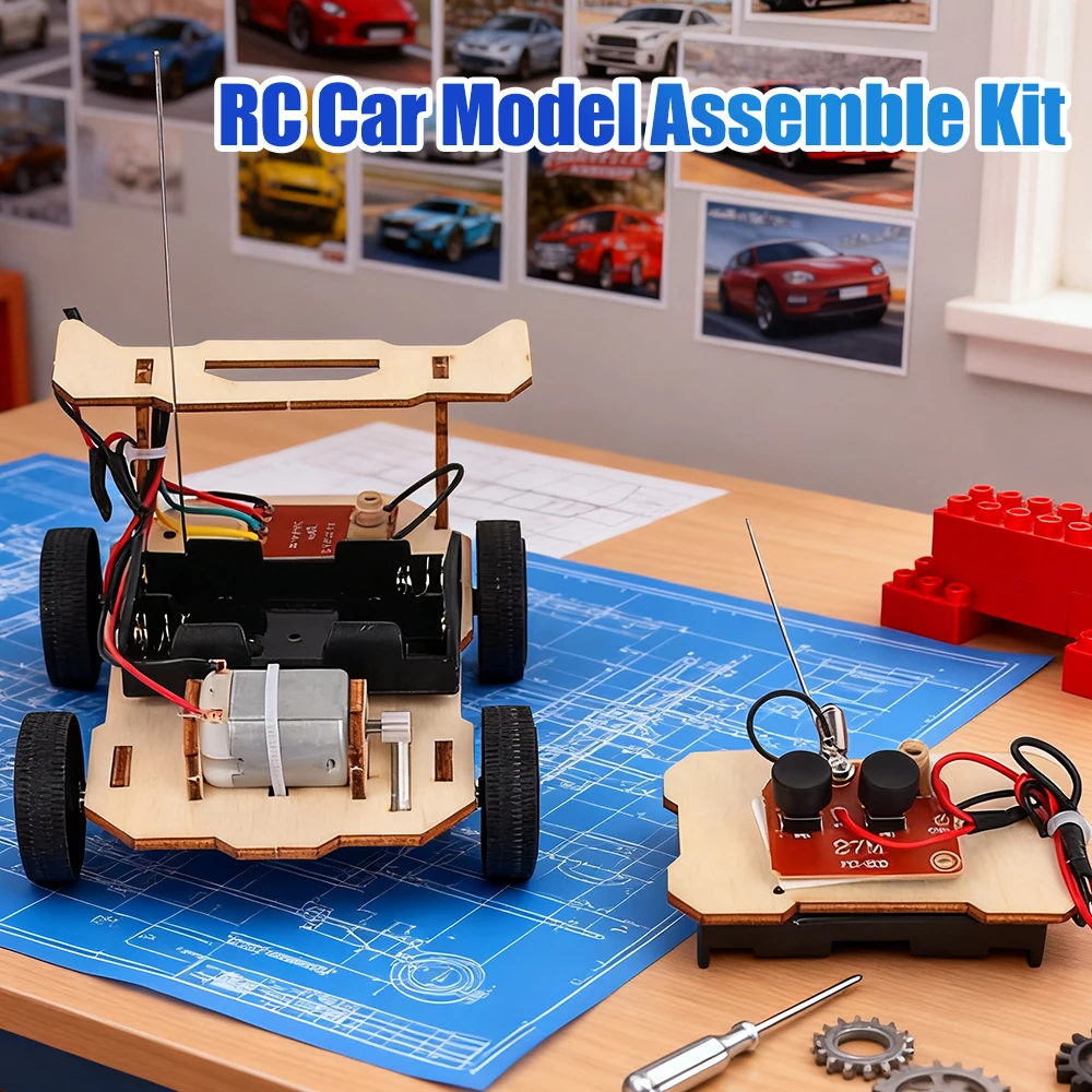 Diy Automation Projects - ชุดประกอบรถบังคับวิทยุ DIY ขนาดเล็ก ชุดสอนวิทยาศาสตร์ STEM ของเล่นเสริมการเรียนรู้
