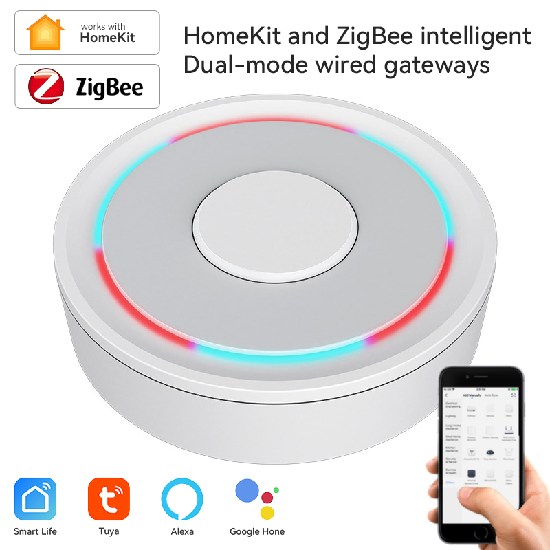 Smart Home Automation Diy - Tuya ZigBee Smart Gateway Homekit โทรศัพท์ฮับไร้สายแบบมีสายรีโมทคอนโทรลสะพาน