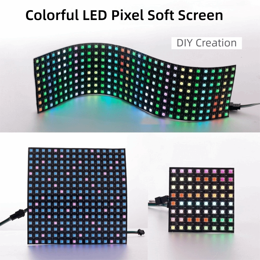 แผงไฟ LED RGB สีเต็มรูปแบบ WS2 - Rgb Led Matrix 8X8 บทวิจารณ์และราคา