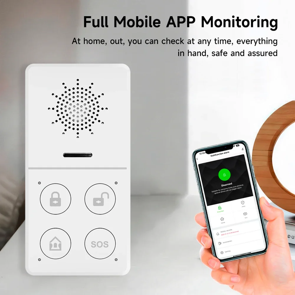 Tuya Wifi Smart Alarm System 4 - Smart Home Automation Diy บทวิจารณ์และราคา
