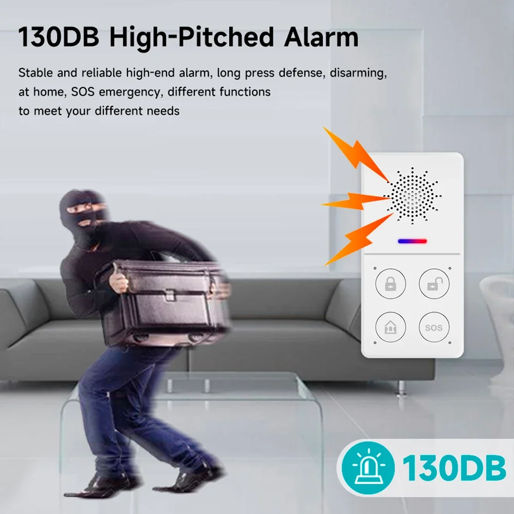 Tuya Wifi Smart Alarm System 4 - Smart Home Automation Diy บทวิจารณ์และราคา