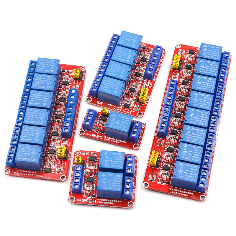 โมดูลรีเลย์ 1/2/4/8 ช่อง รองรั - Relay 8 Channel Board บทวิจารณ์และราคา