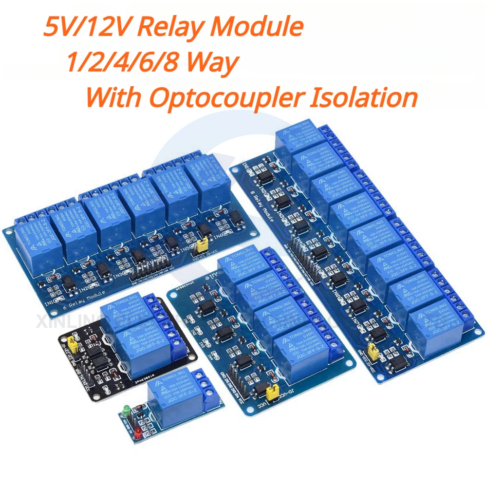 5/12V 1/2/4/6/8 ช่องรีเลย์โมดู - Home Automation Arduino บทวิจารณ์และราคา